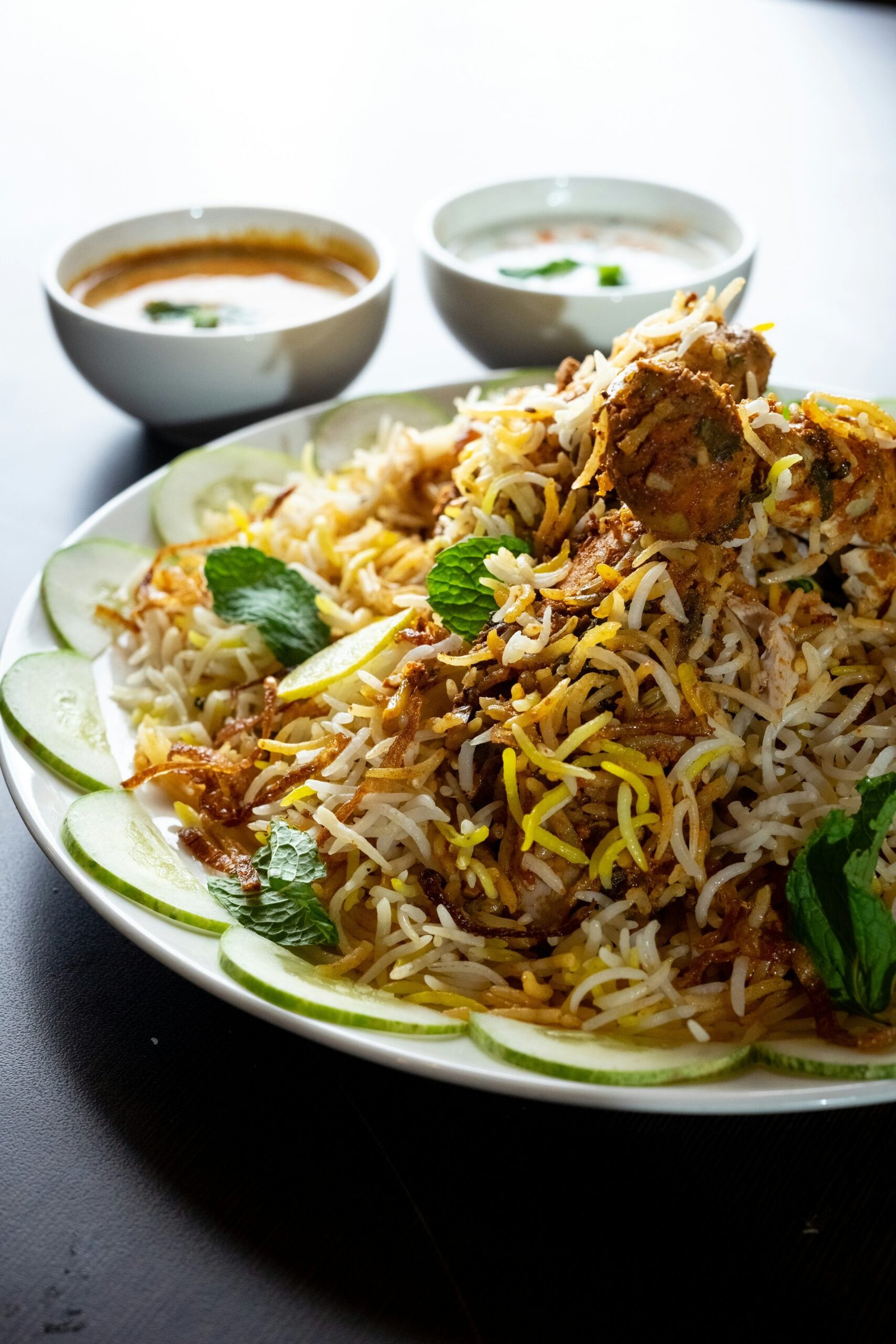 cooked food on white ceramic plate